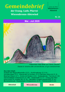Gemeindebrief Nr. 26: Mai bis Juli 2025 Titelblatt